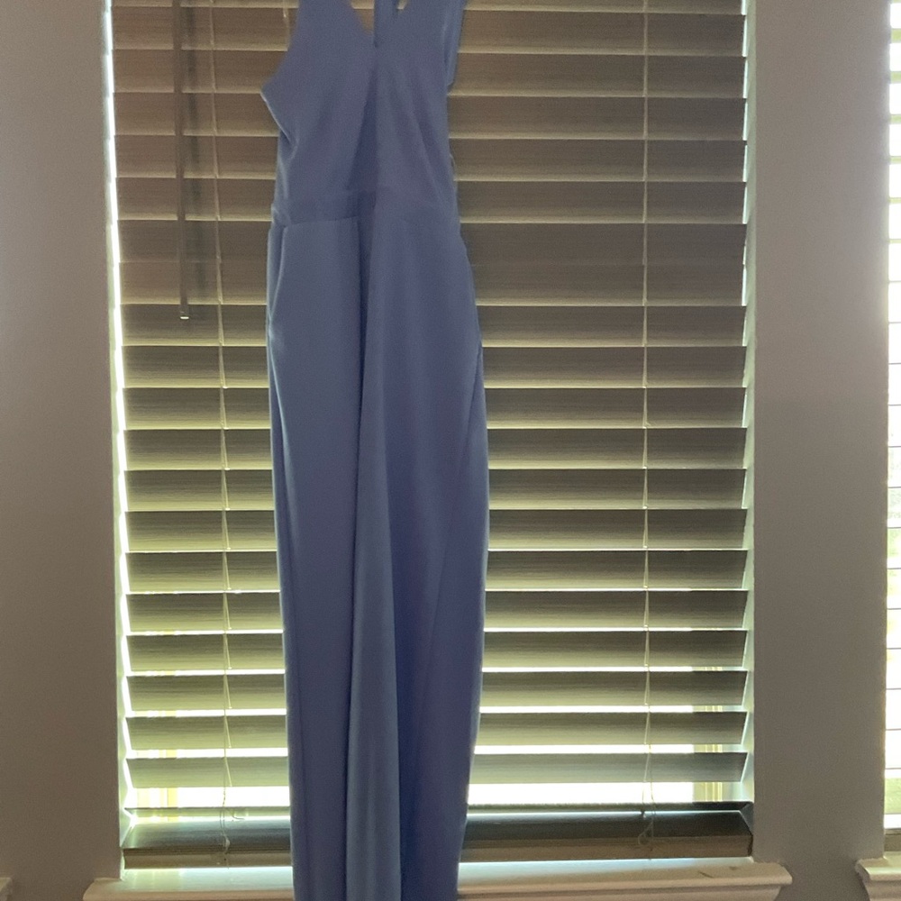 Chic Sleeveless Blue Jumpsuit